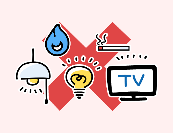 火気は絶対使用しない